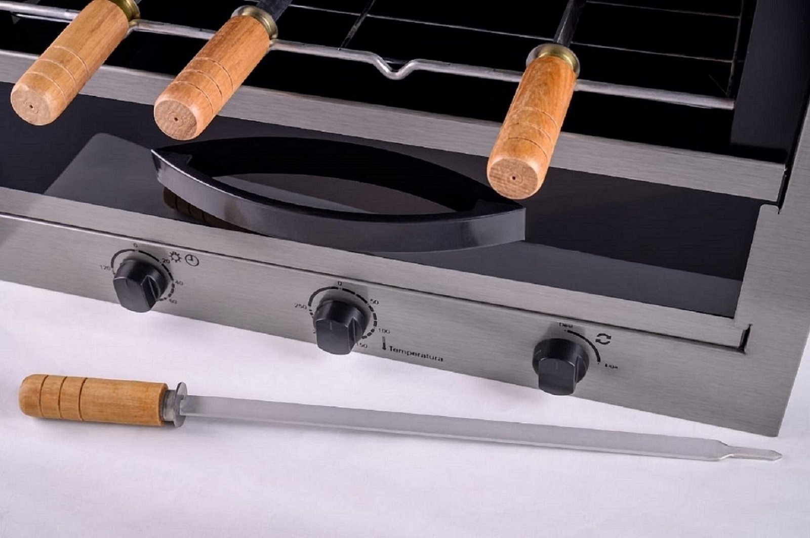 Churrasqueira Elétrica Rotativa Stelar de Embutir 4 Espetos - Imagem 3