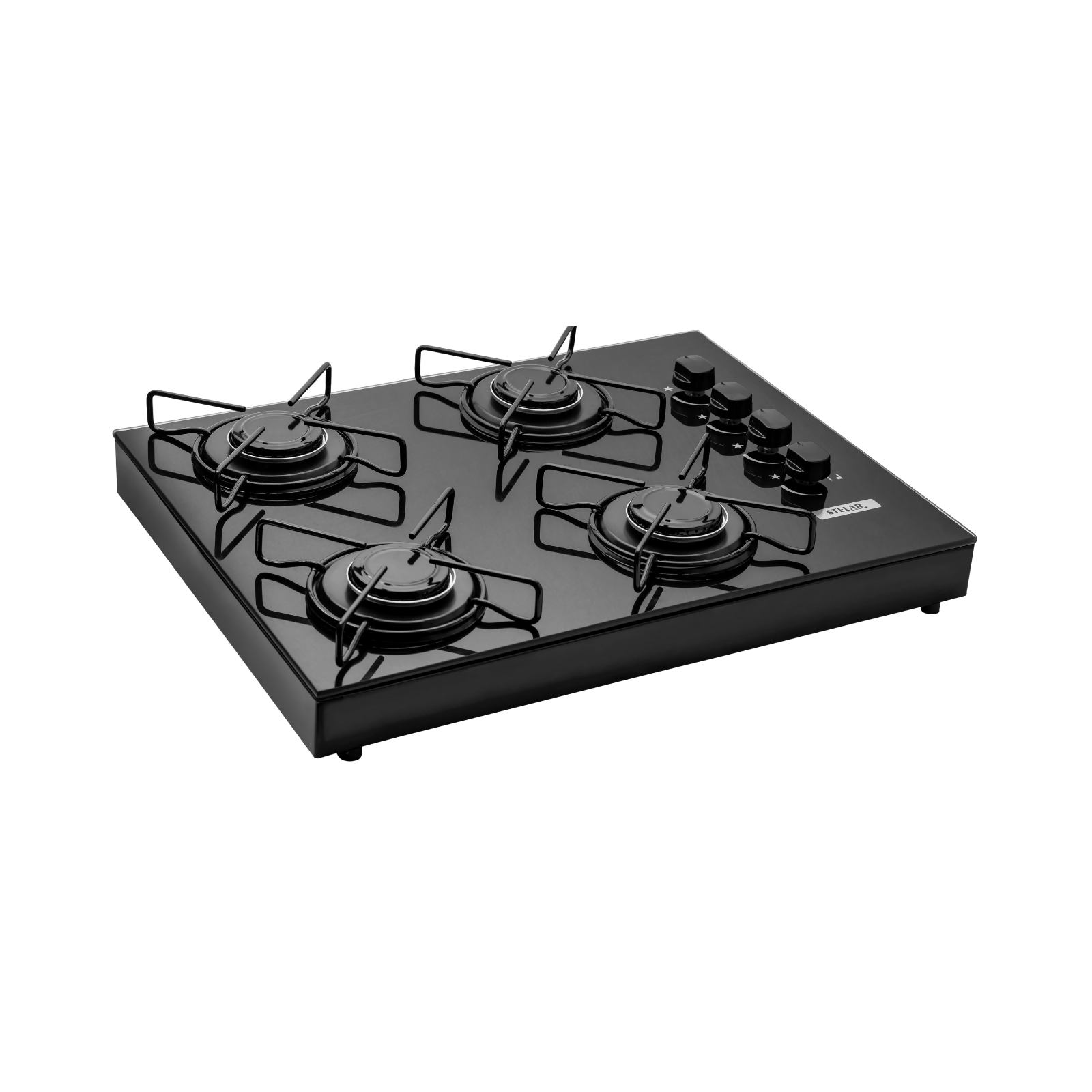Fogão de bancada a Gás 4 Bocas Stelar Euro Preto - Imagem 2