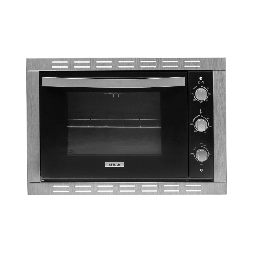 Forno Elétrico de Embutir Stelar Horizon de 44 Litros Preto