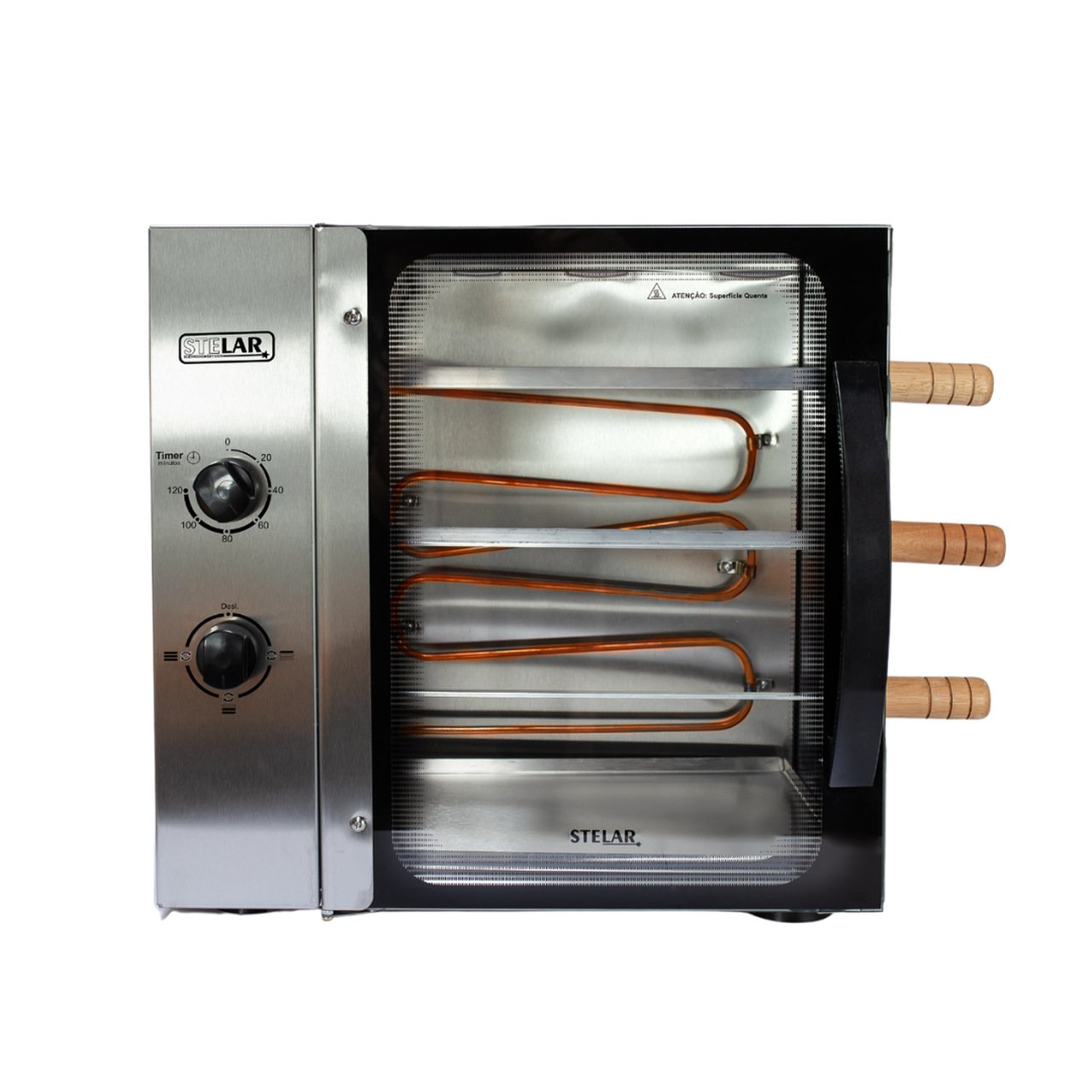 Churrasqueira Elétrica Rotativa Stelar de 3 Espetos - Imagem 5