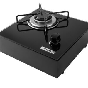 Fogão de bancada a Gás 1 Boca Stelar Euro Preto