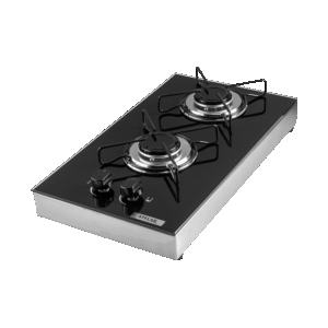 Fogão de bancada a Gás 2 Bocas Stelar Euro Preto
