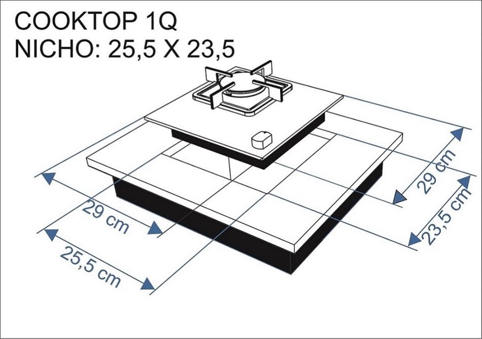 Cooktop a Gás Stelar 1 Boca Nivus Bivolt - Imagem 6